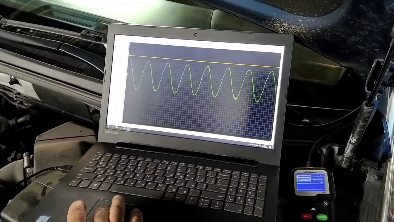 Диагностика двигателя осциллографом по колебаниям воздуха в картере ...