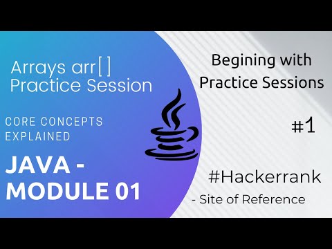 Arrays in Java | Module 01 | Hindi | Core Java concepts practice session