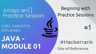 Arrays in Java | Module 01 | Hindi | Core Java concepts practice session