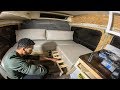 DIY Sectional Couch | Hidden QUEEN sized Mattress in a Camper Van