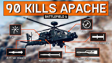 BF6 Attack Helicopter Gameplay 90 Kills | Pilot & Gunner POV | Open Beta