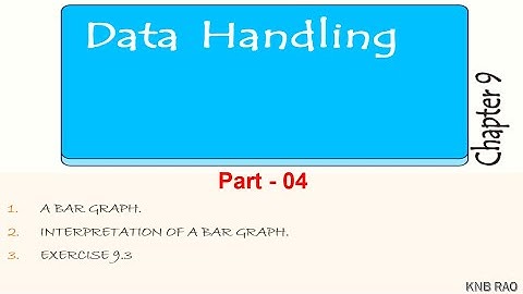 DATA HANDLING, PART 4 : CBSE 6 STANDARD, MATHEMATICS