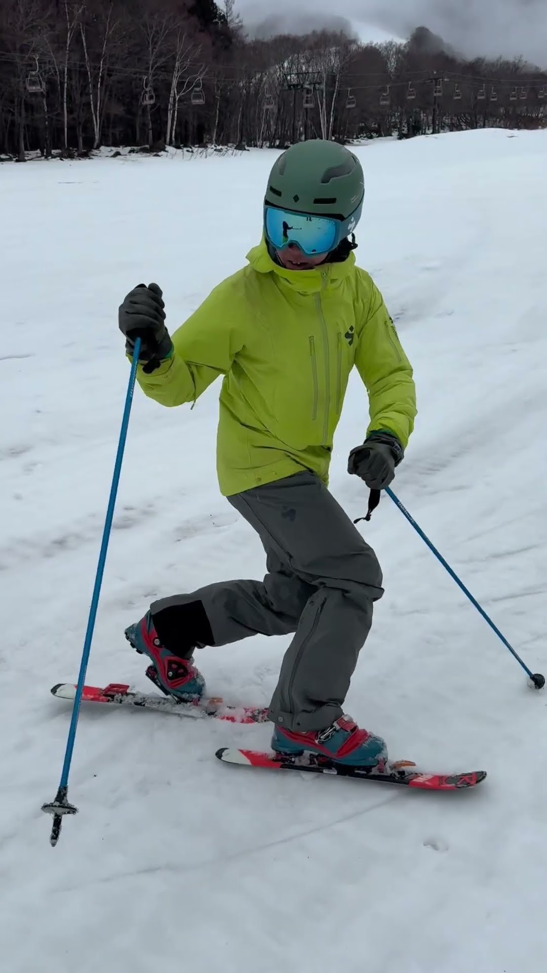 世界最小テレマークスキー the world's shortest telemark ski - YouTube