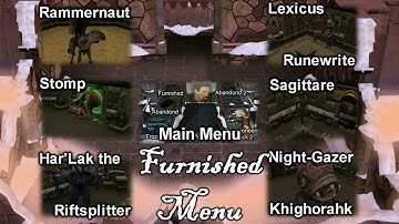 Dungeoneering Guide - Furnished Menu