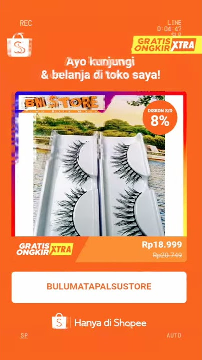 Bulu Mata Palsu Lusinan Harga PROMO 2 ribuan