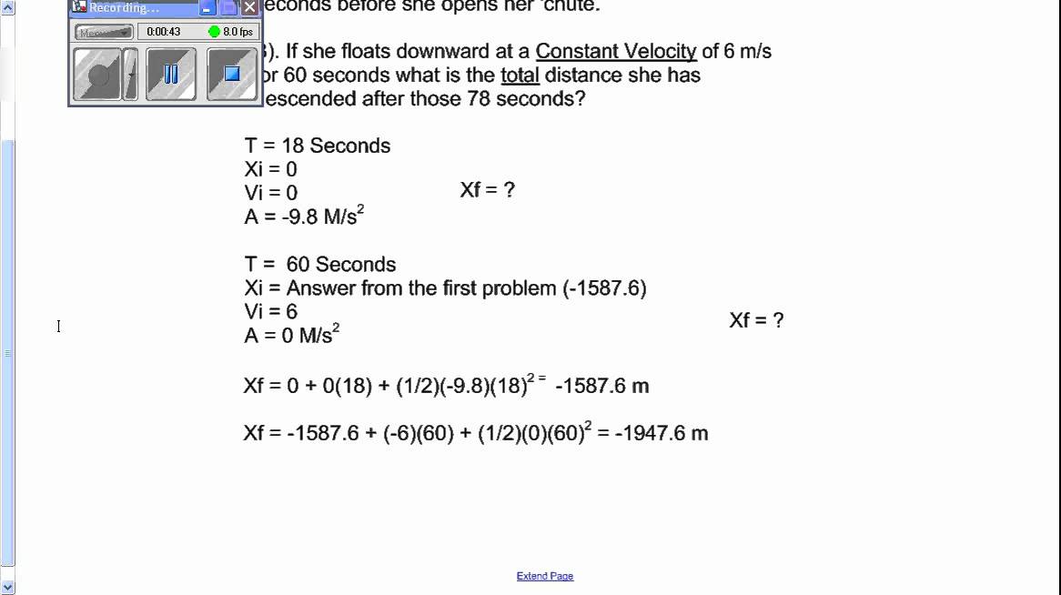 Falling Problems 9B.wmv - YouTube