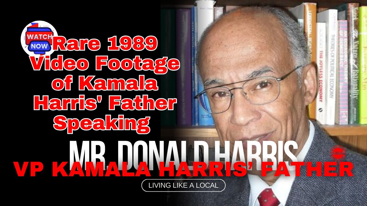 Rare 1989 Video Footage of KAMALA HARRIS' Father Speaking - YouTube