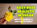 EASY REALISTIC ROSE (beginner friendly) NON WIRED, NO STYRO Vlog 25 by marckevinstyle