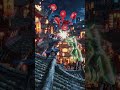 Chasing The Fox Demon Across Rooftops! 🦊🏮 #shorts