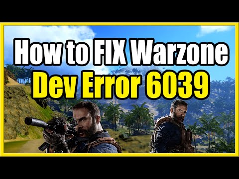 How to FIX Dev Error 6039 in WARZONE PS4, PS5 & Xbox (Fast Method)