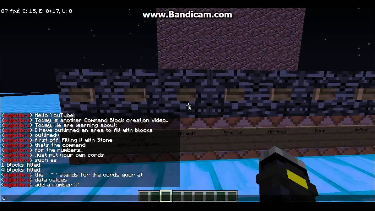 Minecraft Commands Fill Youtube