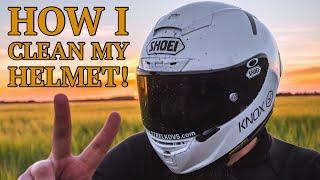 How to clean your motorcycle helmet