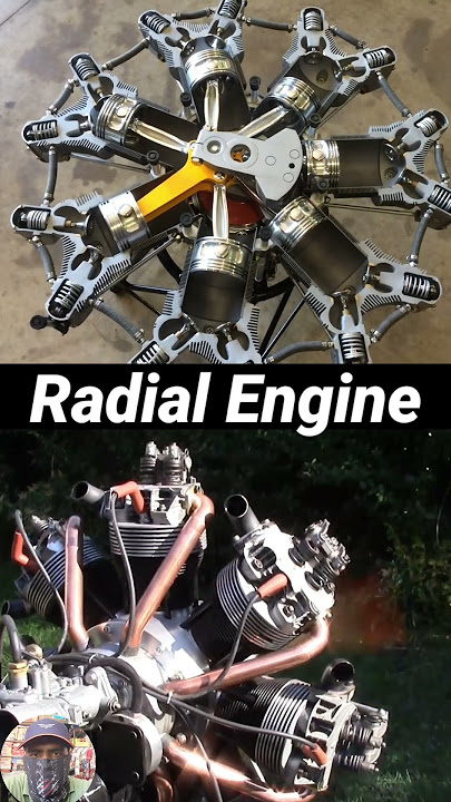 Radial Aircraft Engine working // Radial Engine #automobile #mechanic #engineering #engine