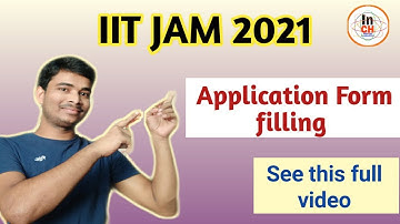 IIT JAM 2021 Application form filling || IIT JAM 2021 || IISC Bangalore || Important Update 👍