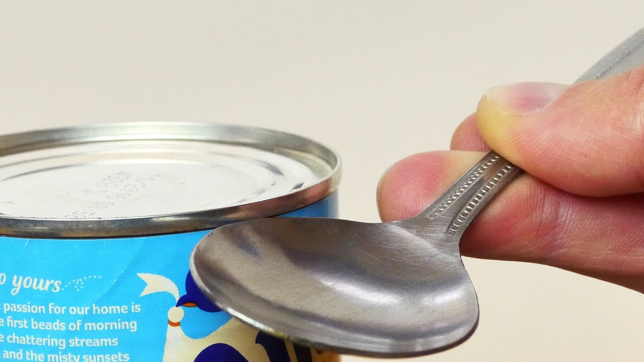How to Open a Can in an Emergency - Life Hack - YouTube