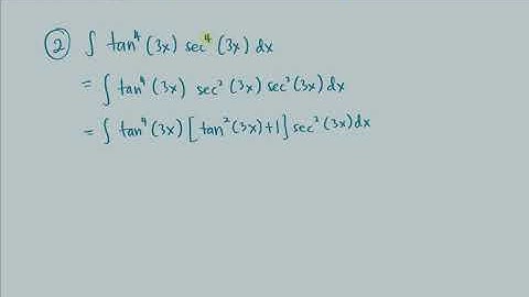 Integration of Product of Secant and Tangent (Example 2)