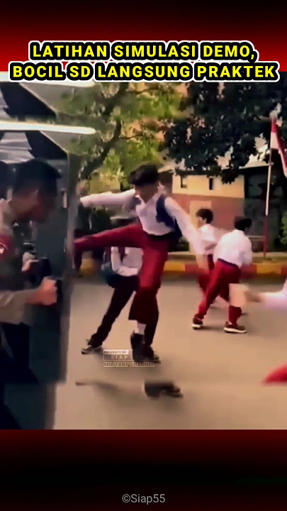 BOCIL SD TENDANG TAMENG POLISI #polisi #abdinegara #shortvideo #viral #siap55