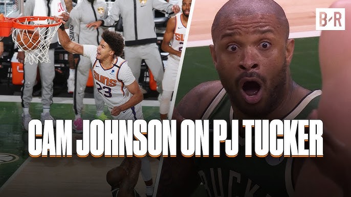 Cameron Johnson Dunks on PJ Tucker - Suns vs Milwaukee Bucks