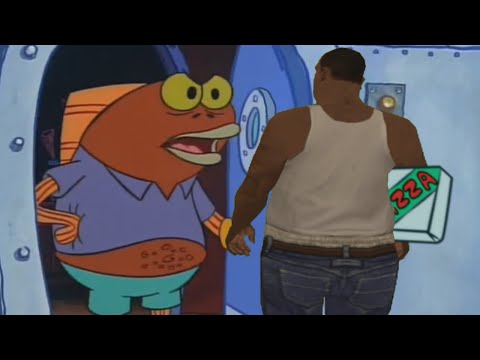 Fat CJ delivers pizza