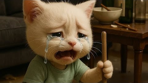 Mèo con bị mẹ bỏ rơi 😿 @MeoAICat #cat #cats #ai #meow