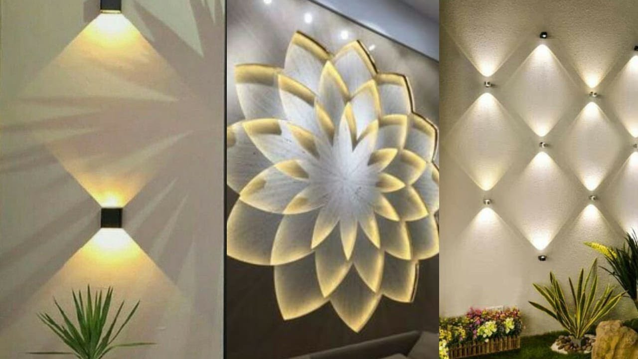 New LED lights decor ideas/wall decor lights/simple ideas from led