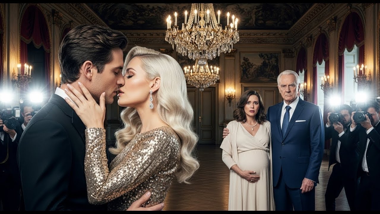 WIECZÓR GALI: MILIONER CAŁUJE SWOJĄ KOCHANKĘ NA SCENIE — JEGO CIĘŻARNA ŻONA WCHODZI Z CEO.