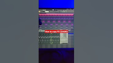 HOW TO COPY ALL EFFECTS WITH ONE CLICK BETWEEN MIXER TRACKS FL STUDIO 20 (NEW WAY) #shorts #flstudio