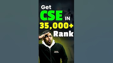 CSE in 35000+ Rank 😱😱 #jee #jee2025 #jeemains #jeeadvanced #shorts #education #iit