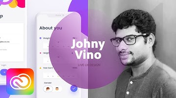 Live UI/UX Design with Johny Vino 1/3 | Adobe Creative Cloud