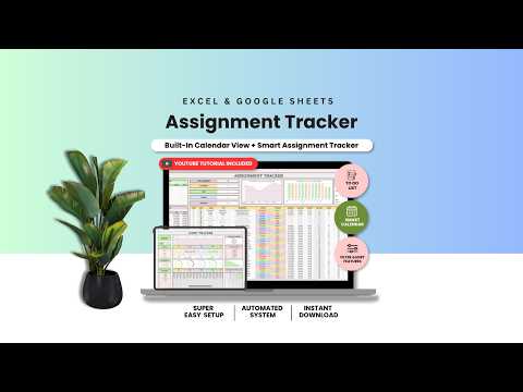 Assignment Tracker Google Sheets | How to Make an Assignment Tracker for Students