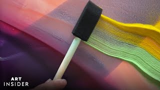 Painting Translucent Artwork With Acrylic Paint And Sand | Art Insider