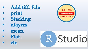 How to add tiff file in R Studio || stack file || nlayers || computing mean and plotting processes