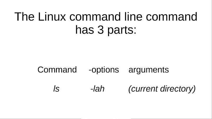 Linux Command Line (03) ls, command, and man pages