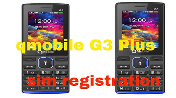 Qmobile G3 Plus sim registration failed
