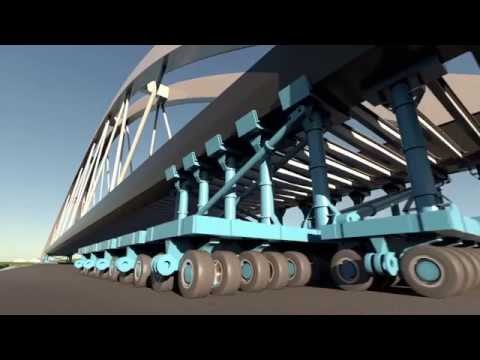 Spoorbrug Muiderberg: bouwen en verplaatsen over de A1