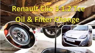 Renault Clio 3 1.2 Tce Oil and Filter Change