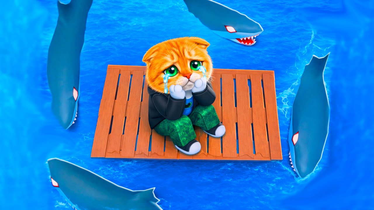 ВЫЖИВАЮ 99 НОЧЕЙ НА ПЛОТУ В МОРЕ РОБЛОКС!