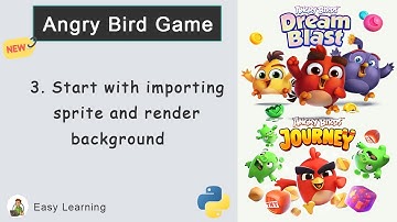 Angry Bird Game in Python #3: Start with importing sprite and render background