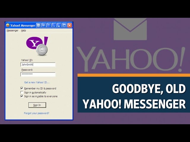 O que fazer quando não é possível fazer logon em conta Yahoo Messenger