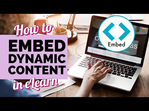 How to Embed learning content and activities in elearn