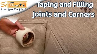 Taping and prepping cement board joints