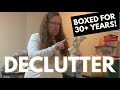 Unpack + Declutter || SENTIMENTAL ITEMS from 30+ YEARS AGO