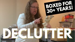 Unpack + Declutter || SENTIMENTAL ITEMS from 30+ YEARS AGO || Part 2