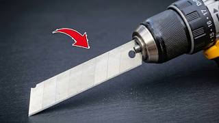 Millions Never Expected This Just Insert a Utility Knife Blade into a Drill and See What Happens