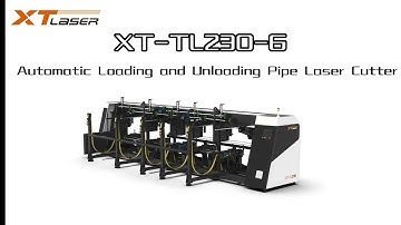 automatic loading and unloading tube fiber laser cutting machine