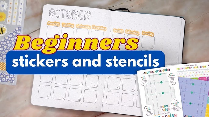 The BEST bullet journal stencils  FAST & EASY BULLET JOURNAL SETUP 