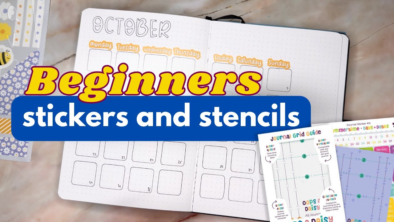 📚 New to Bullet Journaling? Dive into Stickers and Stencils with