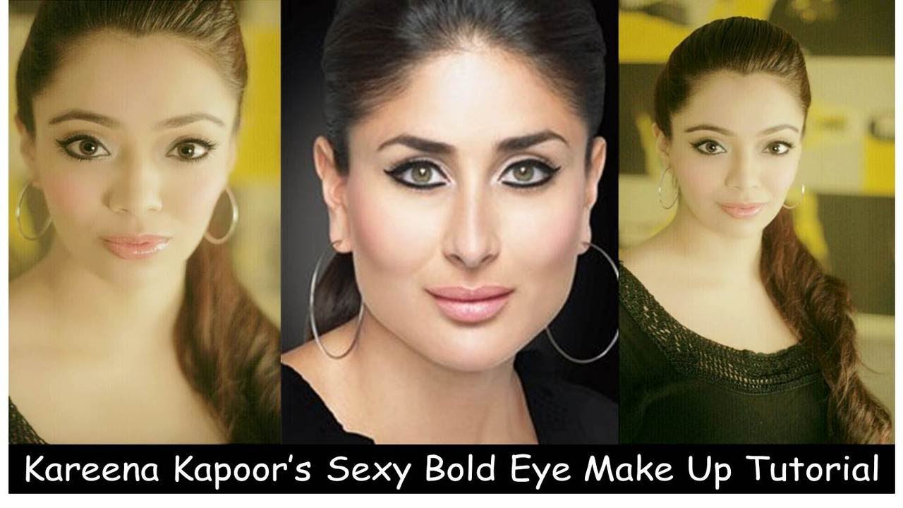 Kareena Kapoors Sexy Bold Eye Make Up Tutorial Hindi YouTube