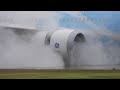 SPECTACULAR Water SPRAY Landings | RAIN Plane Spotting at Vancouver YVR