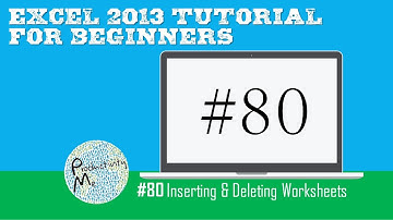 Excel 2013 Tutorial for Beginners #80: Inserting & Deleting Worksheets